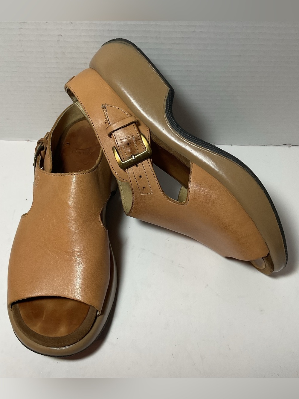 Dansko Tan Leather Open-Toe Sandals Portugal